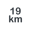 Ikon som visar längden på vandringsleden