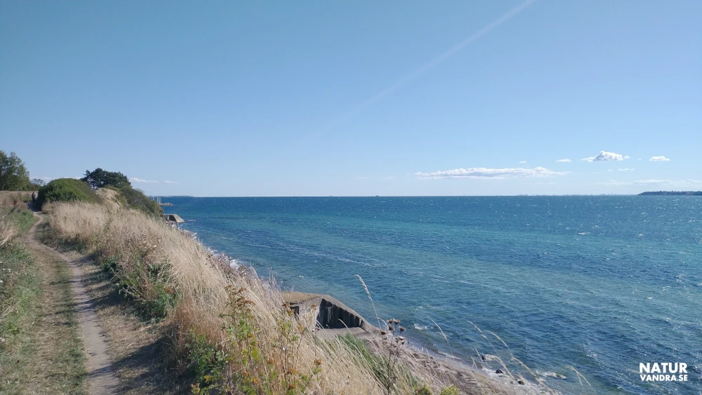 Betongvärn längs Öresund