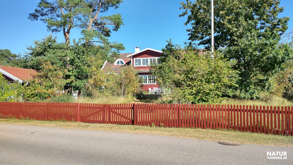 Vackert rött hus i Mellbystrand