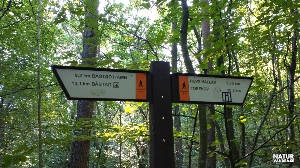 Skylt Skåneleden SL1 Bjärehalvön