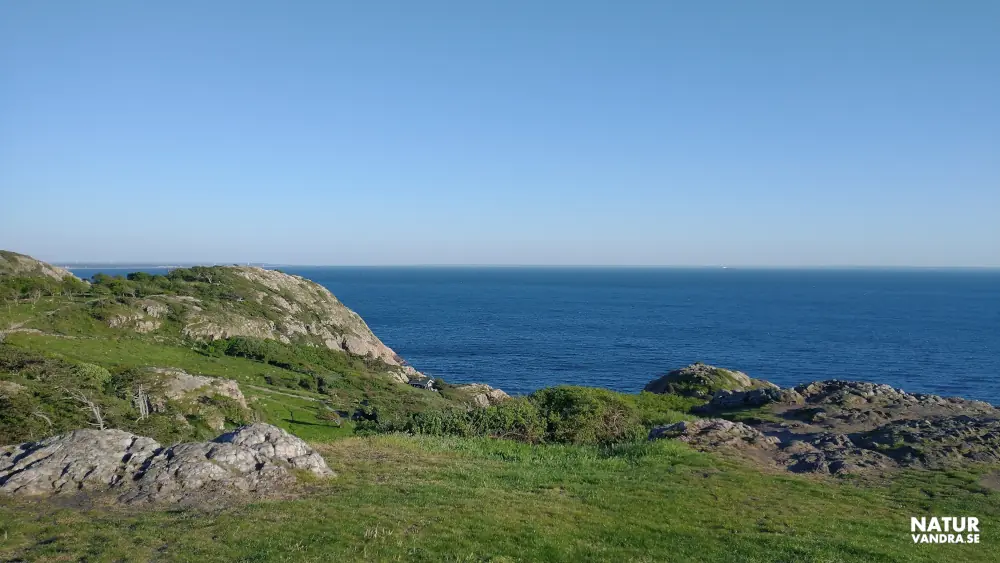Utblick från fyren åt söder Kullabergs naturreservat Skåne