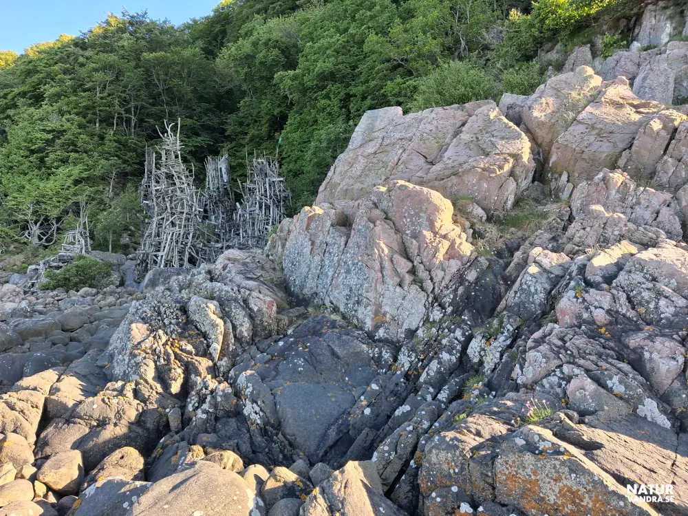 Vy mot Nimis från klipporna på Kullaberg