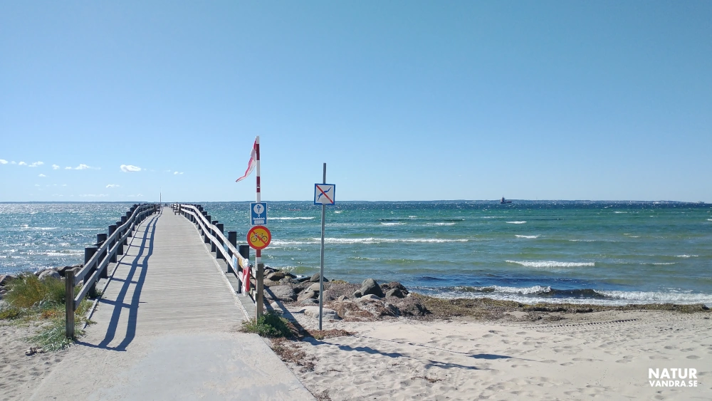 Badbryggan vid Rydebäcks strand