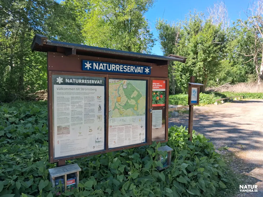 Informationstavla Strömsbergs naturreservat Jönköping